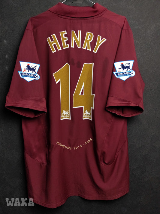 Arsenal 2005/2006 - Home shirt - Henry - XL