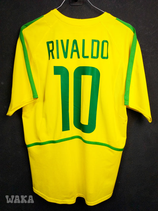 Brésil 2002 - Rivaldo - Home shirt - M