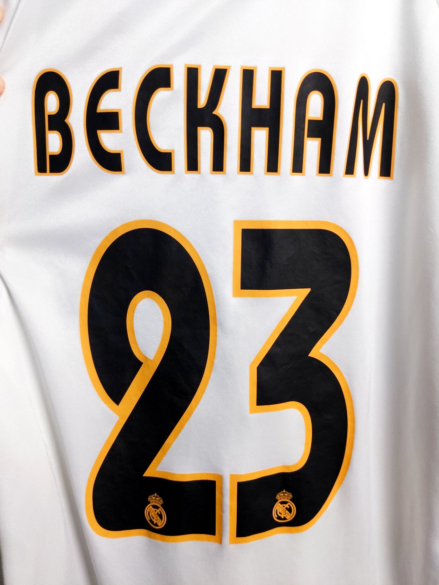 Real Madrid 2004/2005 - Beckham - Home Shirt - XL *True Nameset*