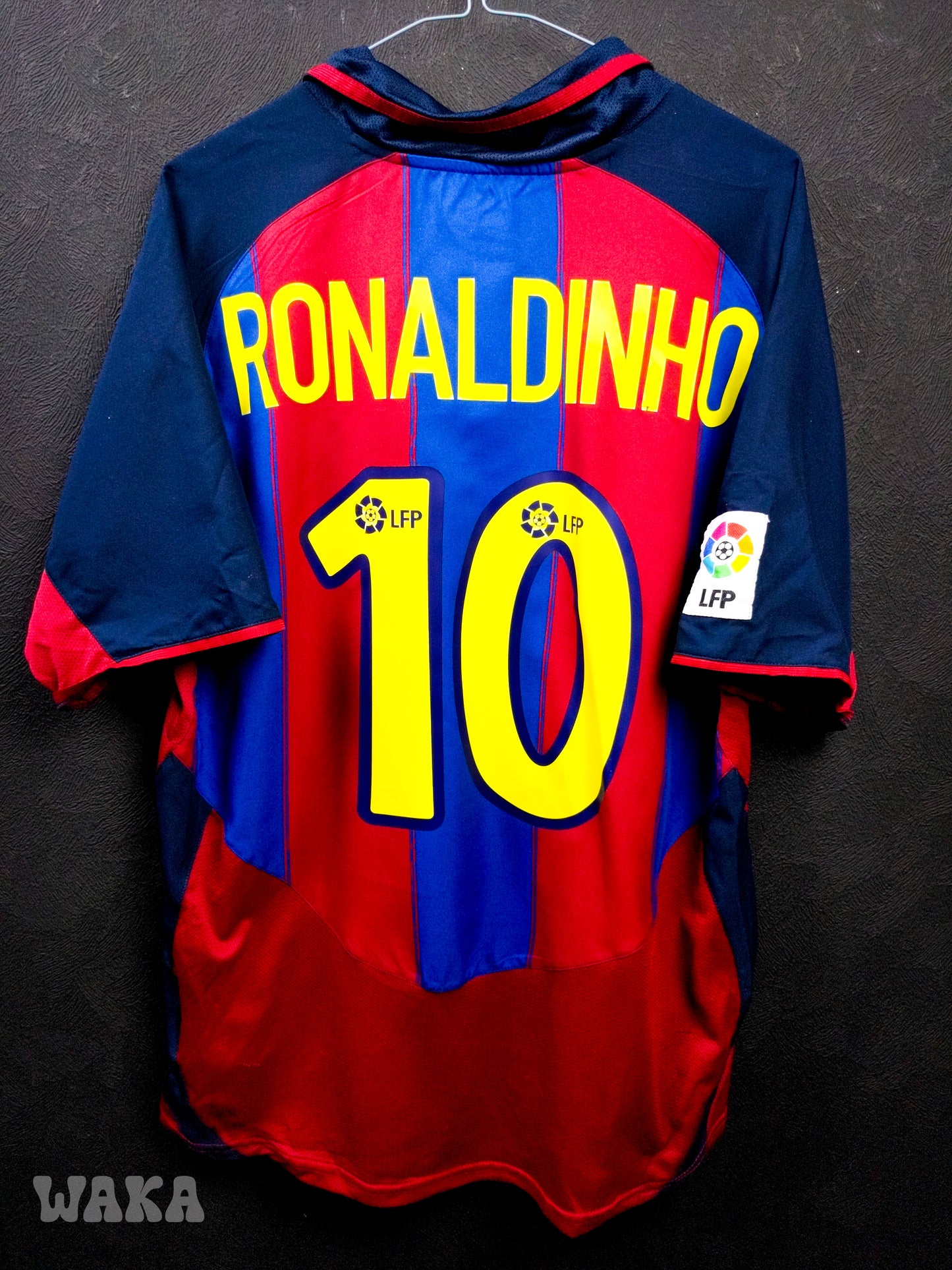 FC Barcelone 2003/04 - Ronaldinho - Home shirt - M
