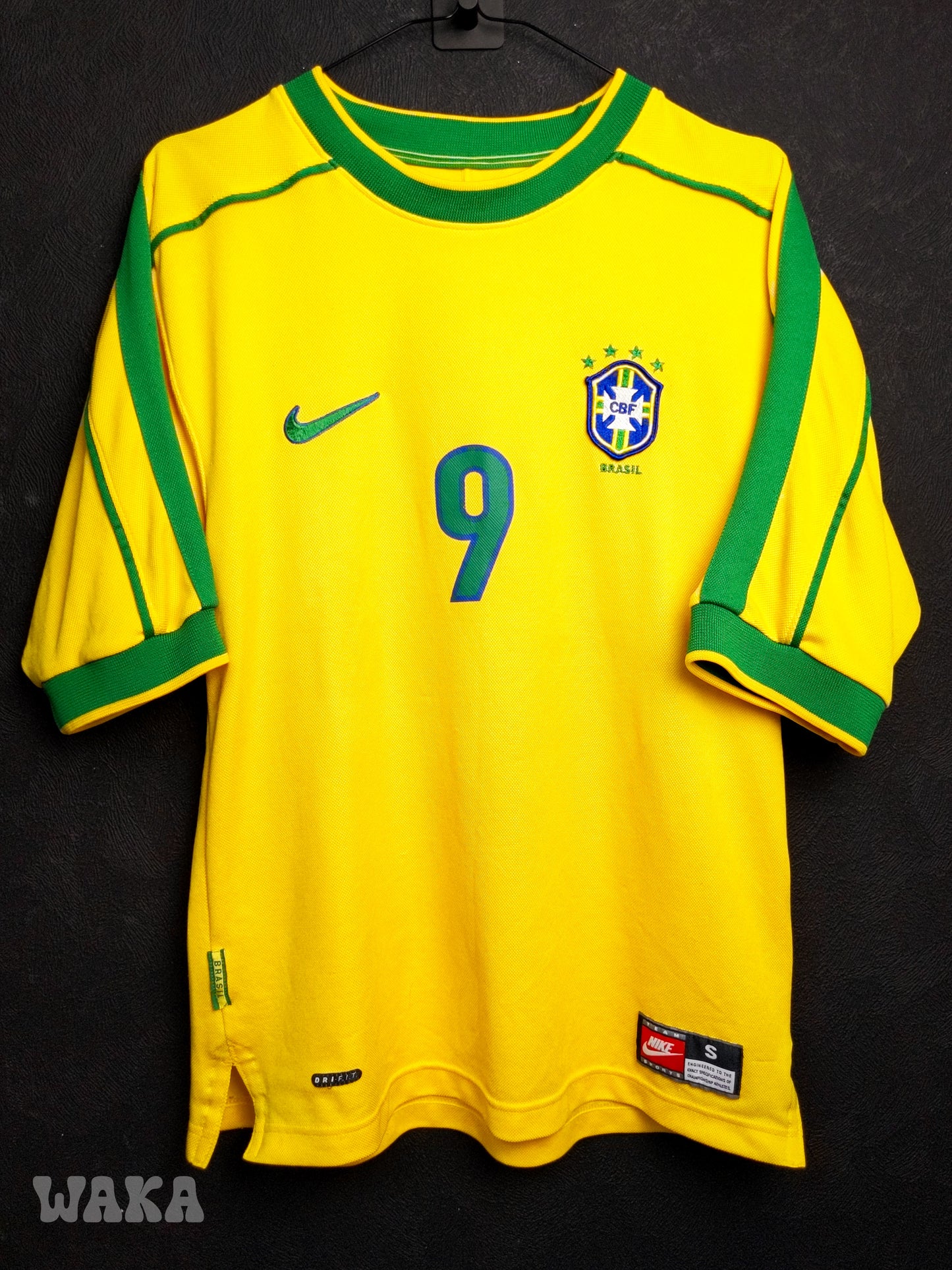 Brésil 1998 - Ronaldo - Home shirt - S
