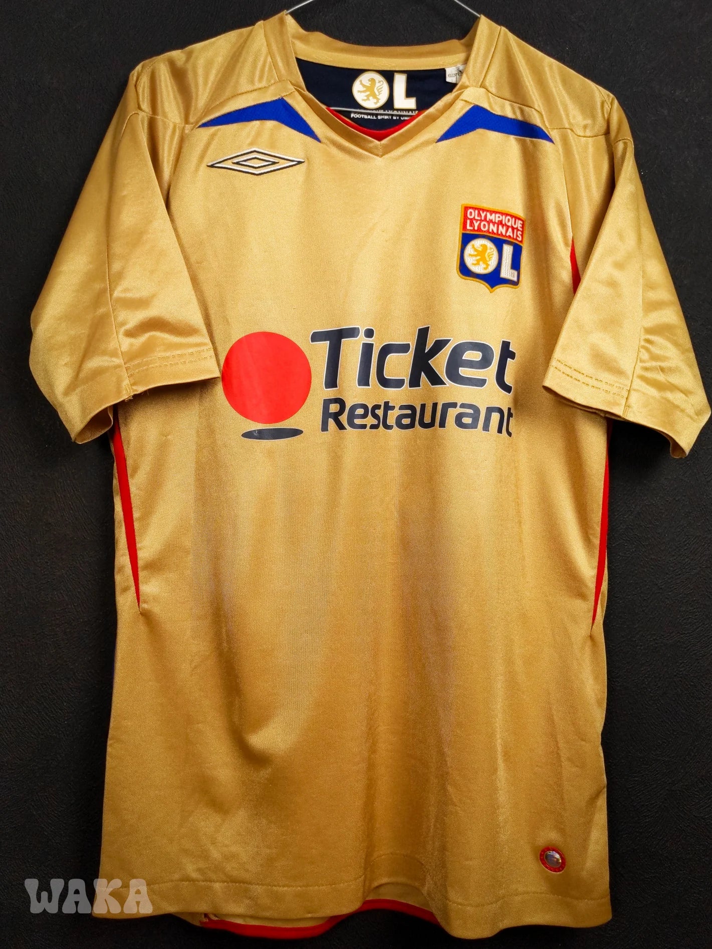 OL Olympique Lyonnais 2007/2008 - Benzema - Away shirt - S