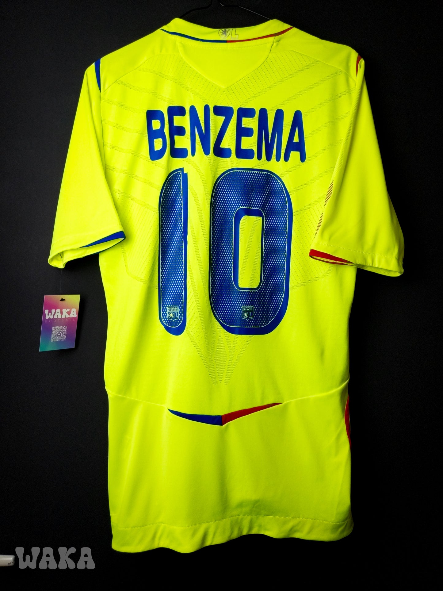 OL Olympique Lyonnais 2008/2009 - Benzema - Third shirt - S *OG Nameset*