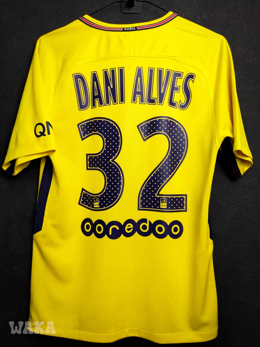 PSG Paris Saint-Germain 2017/2018 - Dani Alves - Away shirt - S