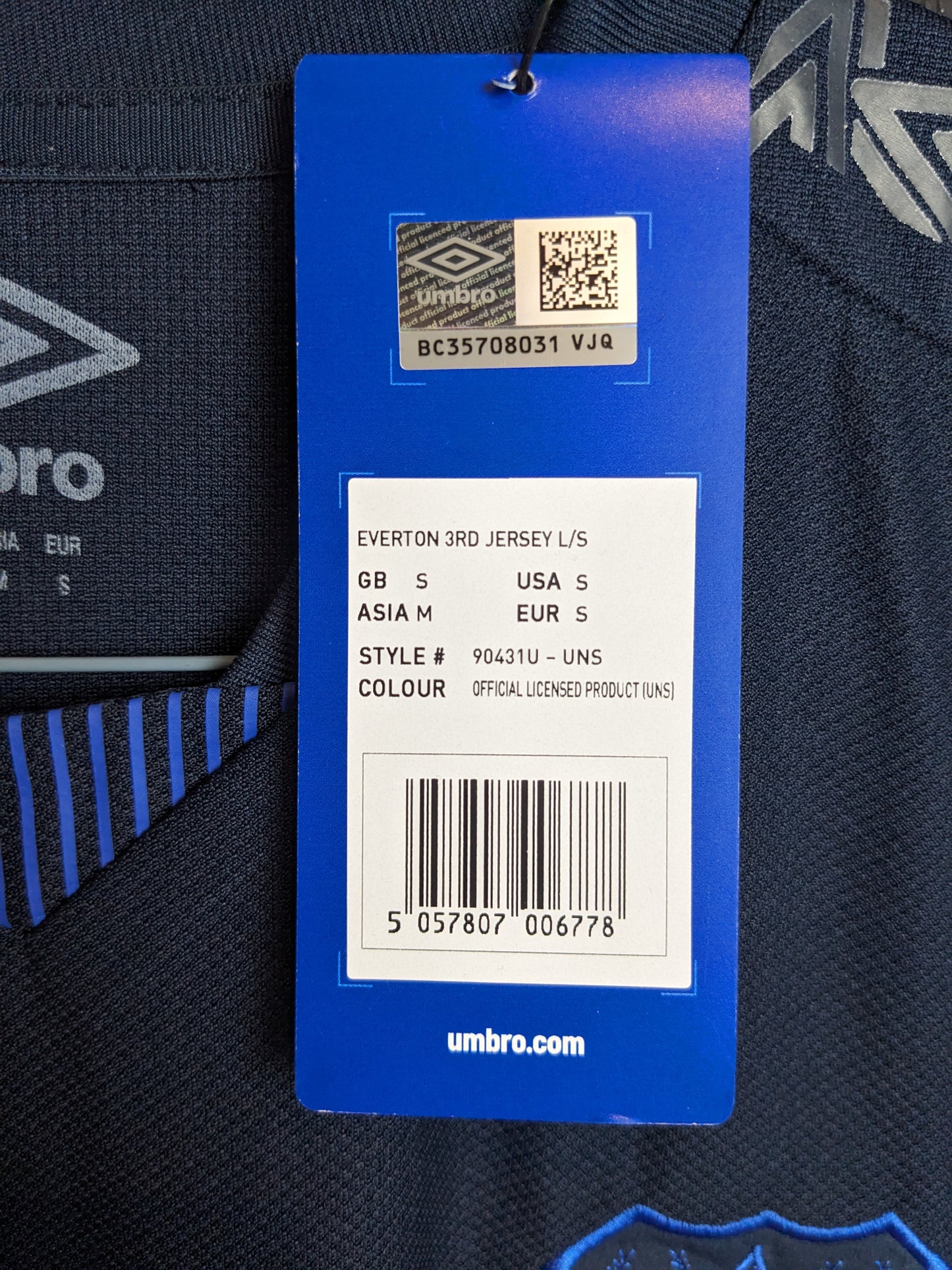 Everton 2019/2020 • Third shirt • S *BNWT*