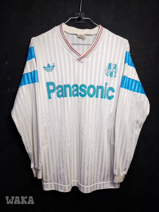 OM Olympique de Marseille 1989/1990/1991 - Home shirt - S/M [Manches longues]