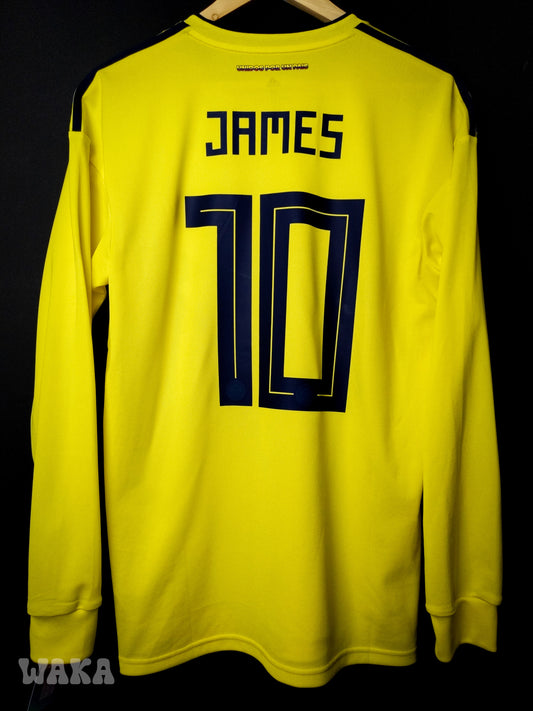 Colombie 2018 - James Rodriguez - Home shirt - M *Long Sleeves*