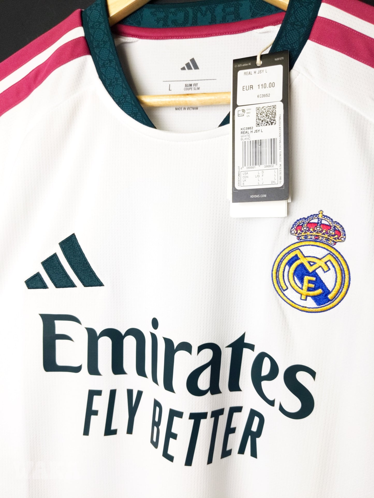 Real Madrid 2026/2027 - Home shirt - L [Long Sleeves]