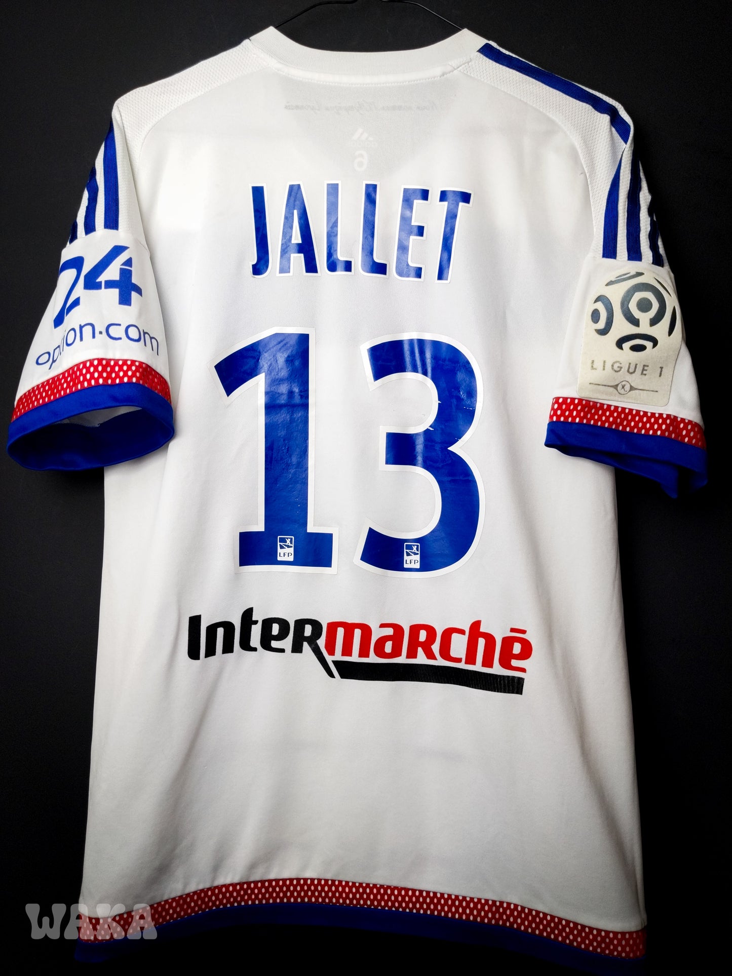 OL Olympique Lyonnais 2015/2016 - Jallet - Home Shirt  - M *Match Worn*