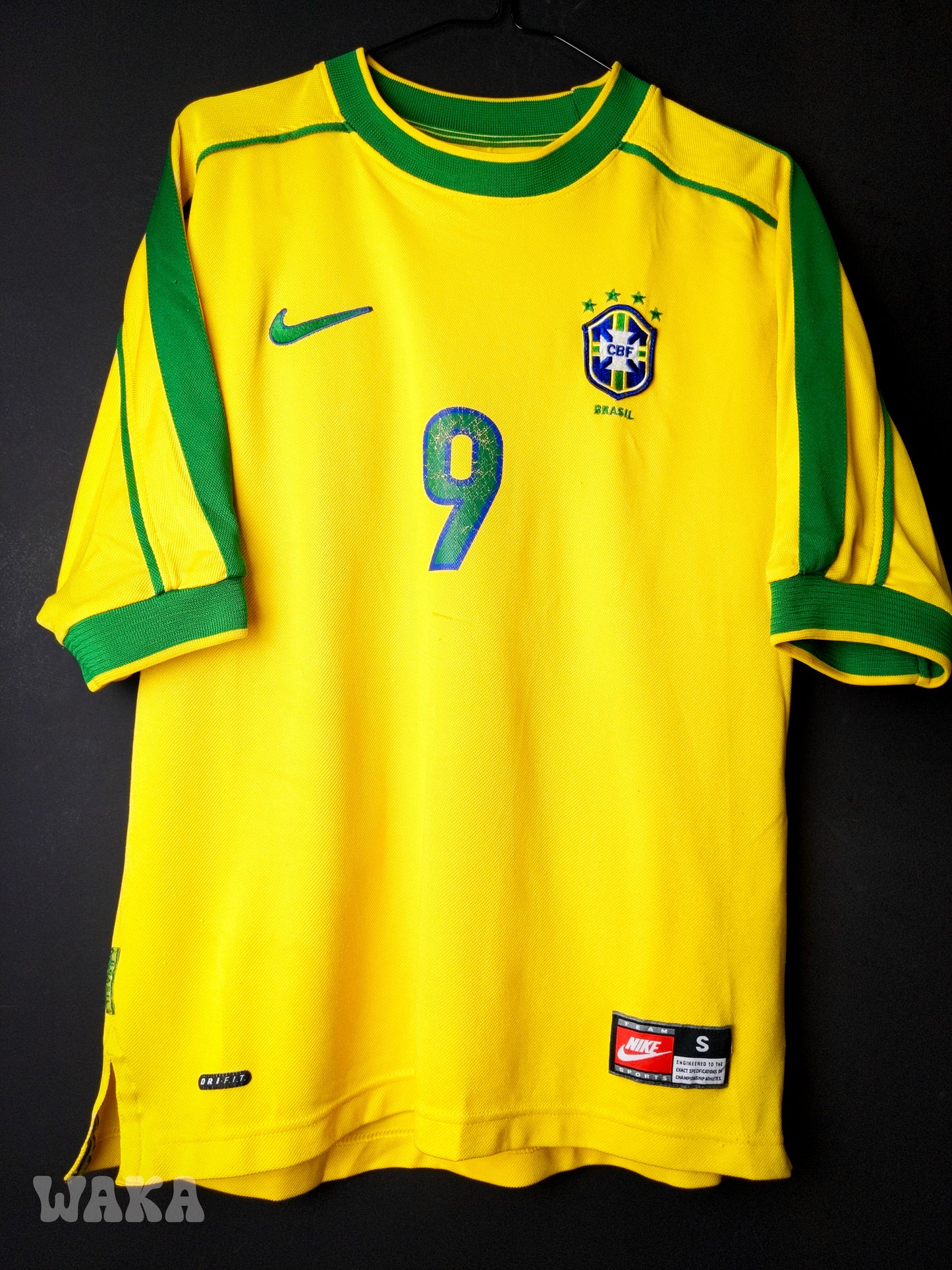 Brésil 1998 - Ronaldo - Home shirt - S
