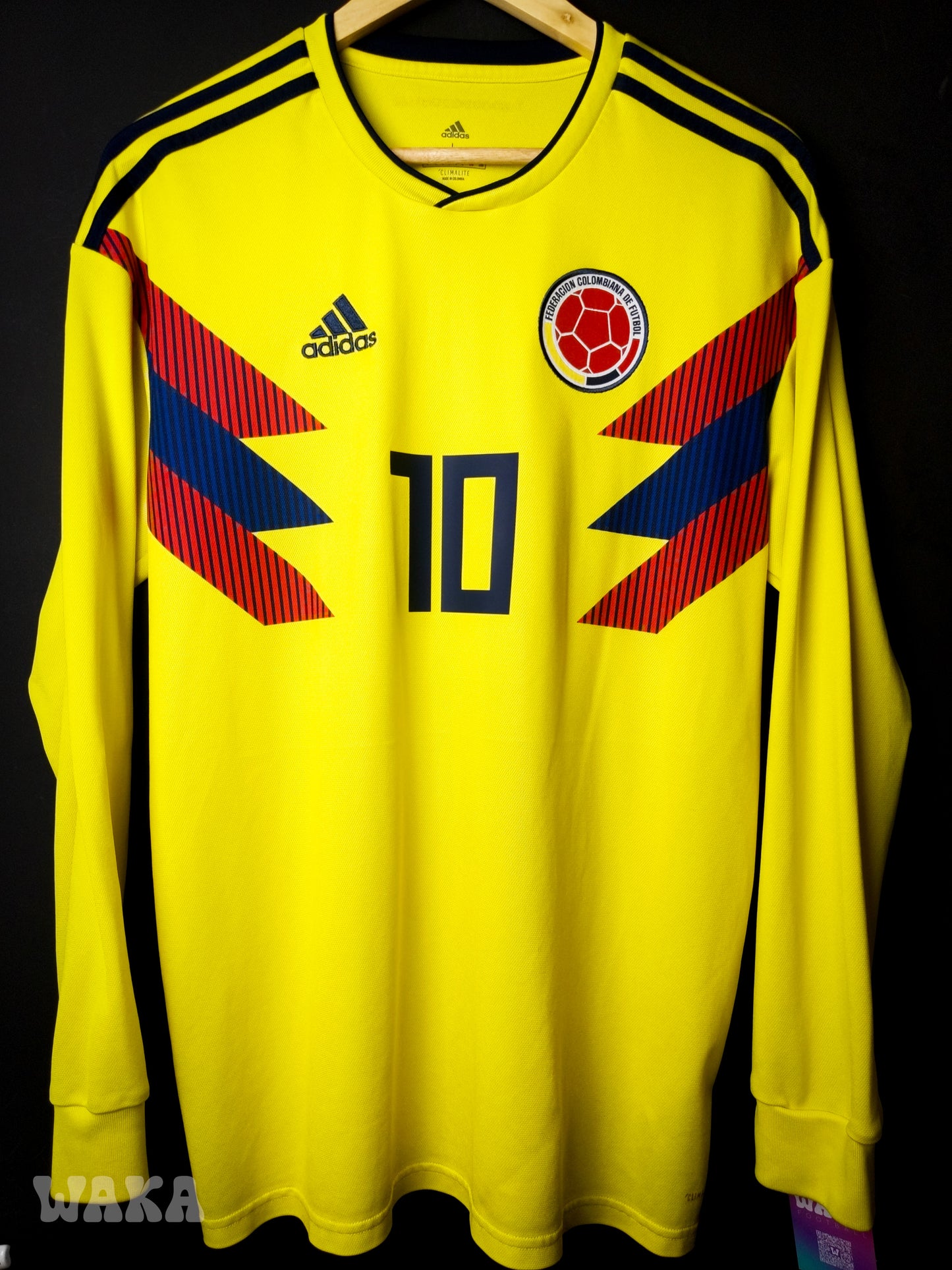 Colombie 2018 - James Rodriguez - Home shirt - L *Long Sleeves*