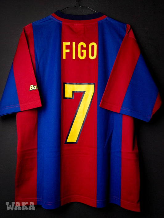 FC Barcelone 1998/1999 - Figo - Home shirt - S
