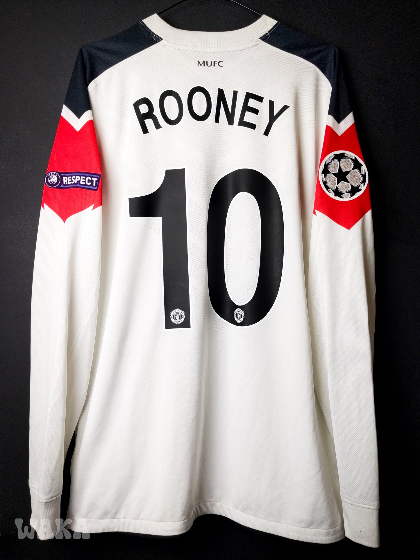 Manchester United 2011/2012 - Rooney - Away Shirt - L *Long sleeves*