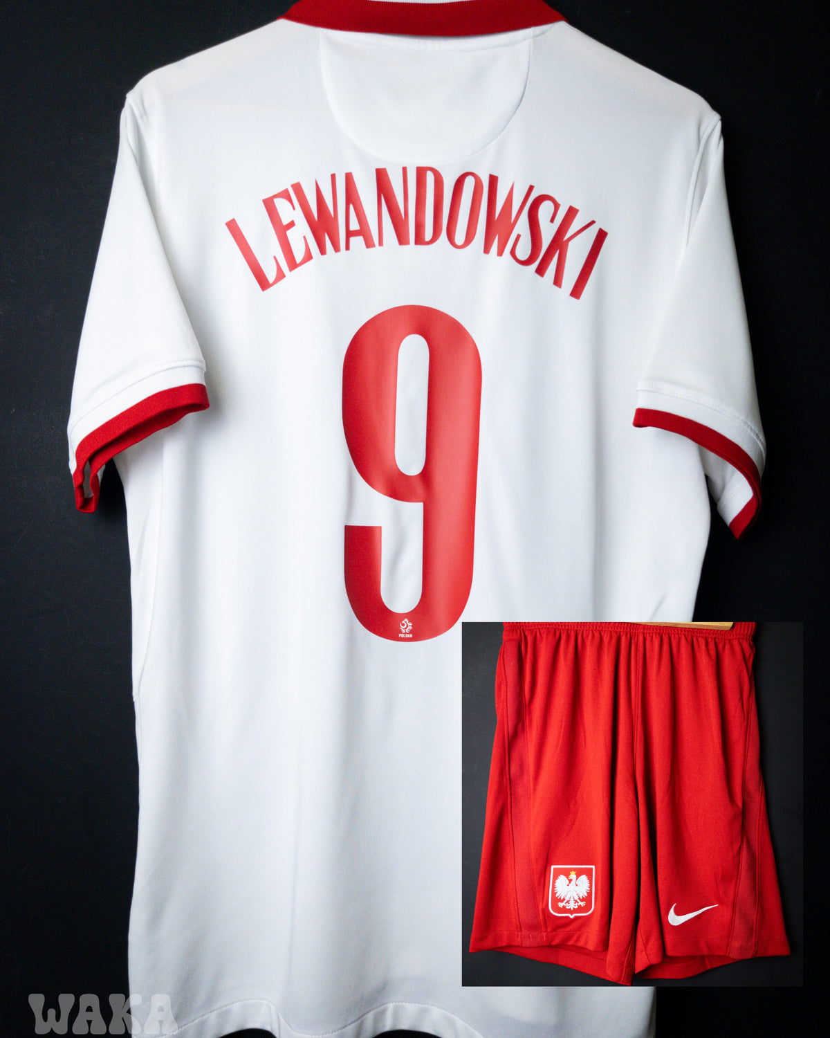 Pologne 2020 - Lewandowski - Home shirt + Short - L