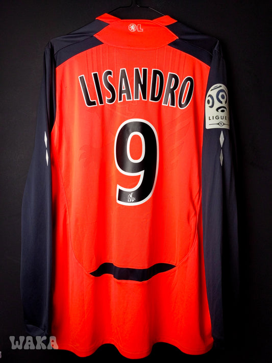 OL Olympique Lyonnais 2009/2010 - Lisandro - Away shirt - L [Long sleeves]
