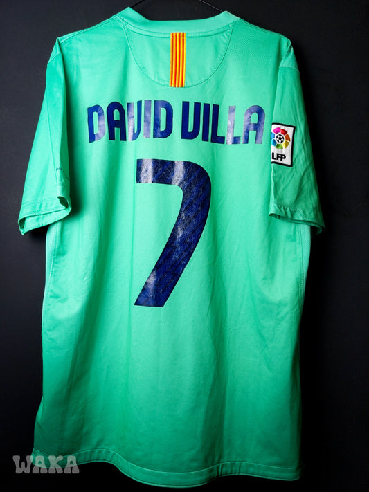 FC Barcelone 2010/2011/2012 - David Villa - Away/Third shirt - L