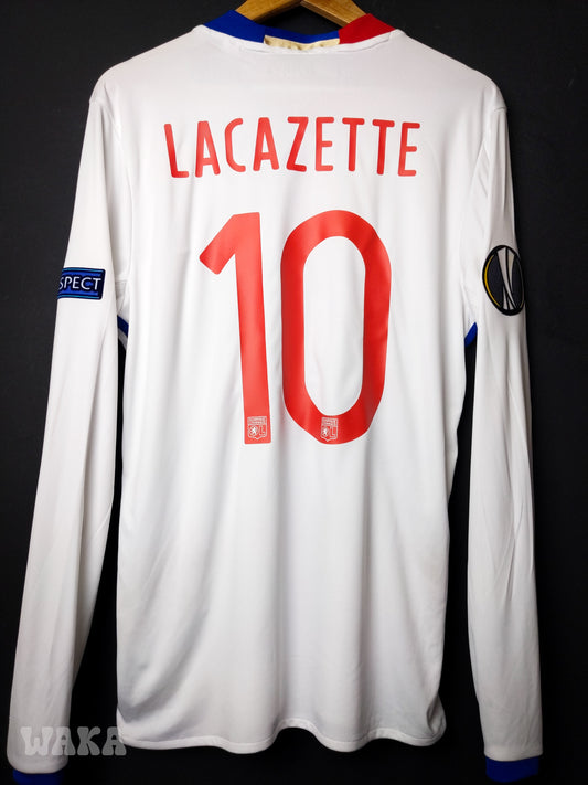 OL Olympique Lyonnais 2016/2017 - Lacazette - Home Shirt - M [Long sleeves]