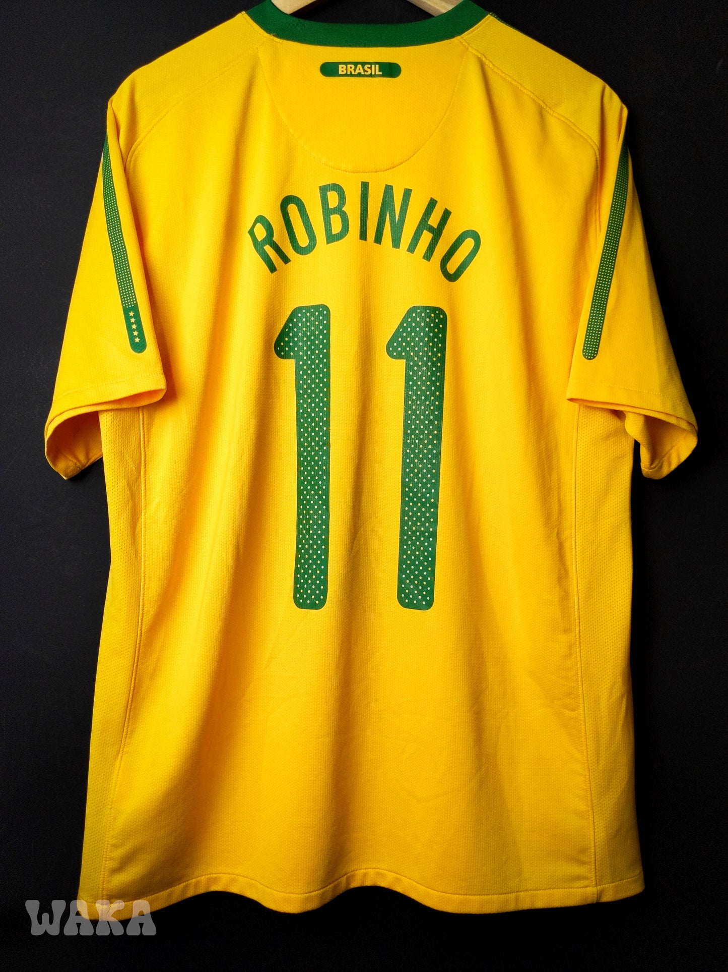 Brésil 2010 - Robinho - Home shirt - L *OG Nameset*