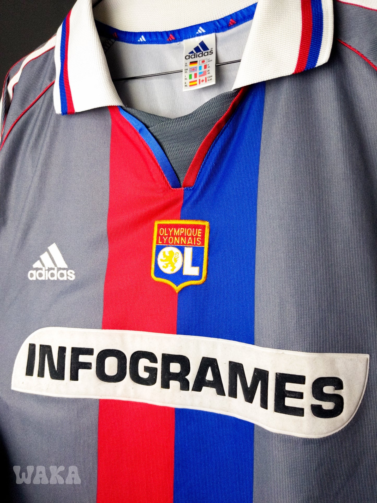 OL Olympique Lyonnais 2000/2001 - Govou - Away shirt - XL