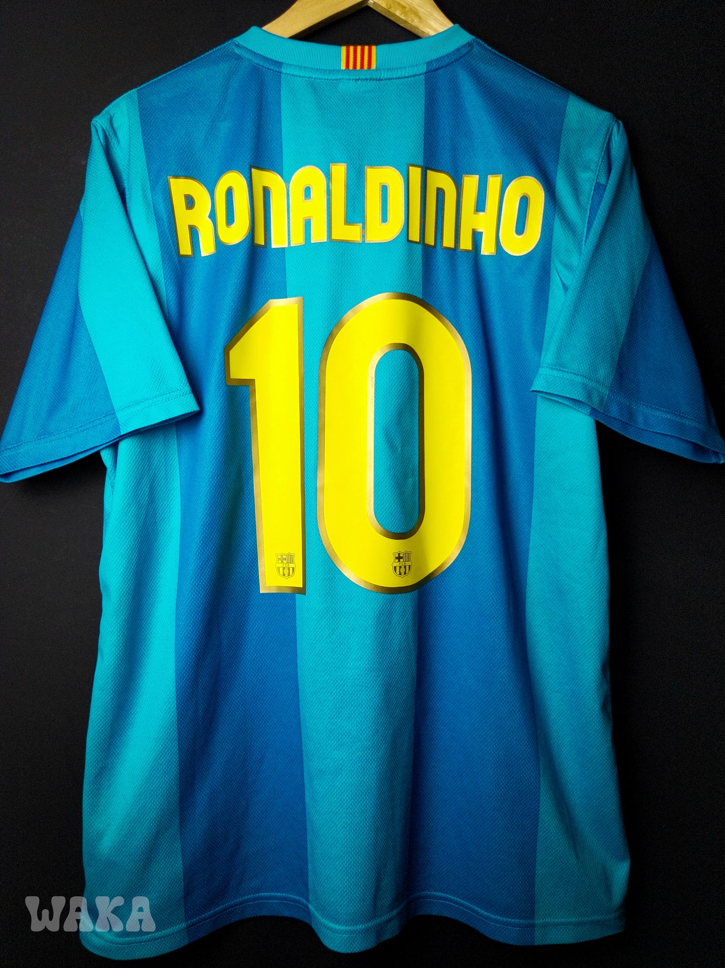 FC Barcelone 2006/2007 - Ronaldinho - Away shirt - L