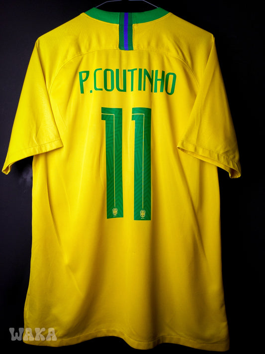 Brésil 2018 - Coutinho - Home shirt - L