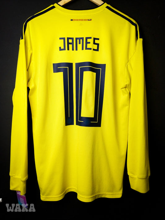 Colombie 2018 - James Rodriguez - Home shirt - L *Long Sleeves*