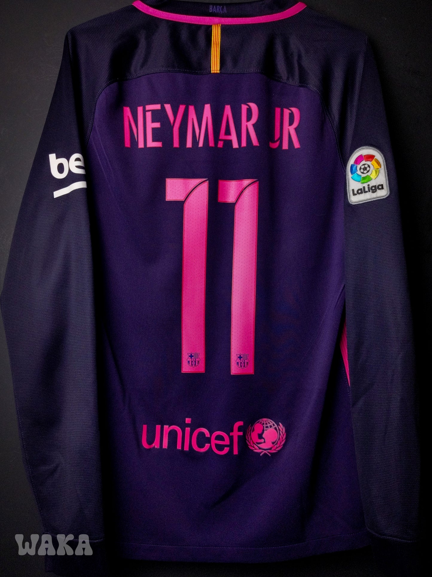 FC Barcelone 2016/2017 - Neymar - Away shirt - S *Long sleeves*