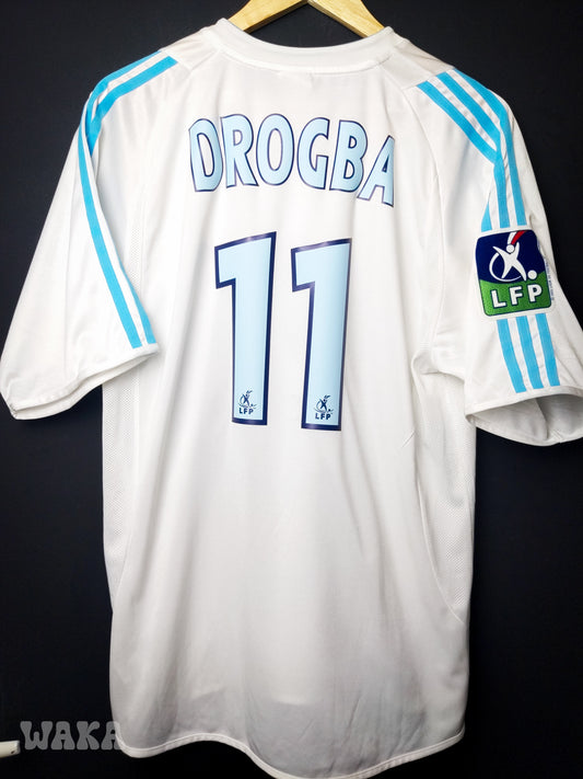 OM Olympique de Marseille 2003/2004 - Drogba - Home shirt - M