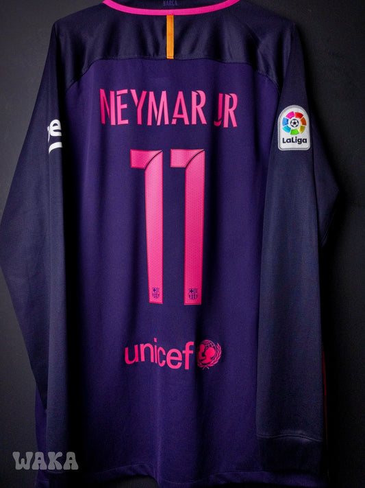FC Barcelone 2016/2017 - Neymar - Away shirt - XL *Long sleeves*
