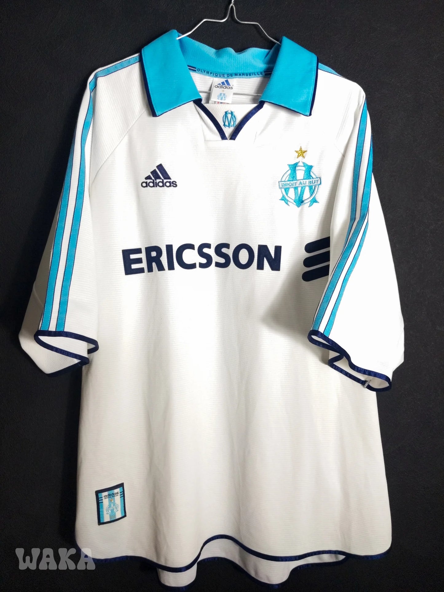 OM Olympique de Marseille 1999/2000 - PIRES - Home shirt + short - XL