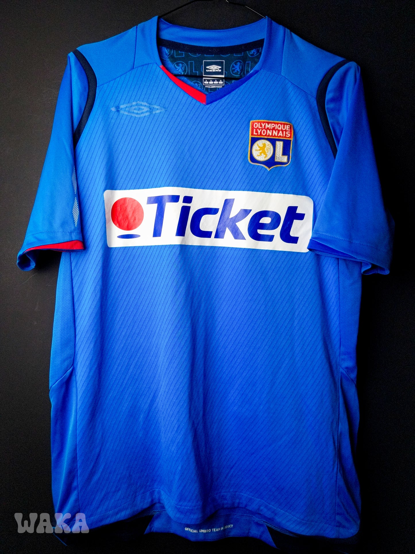 OL Olympique Lyonnais 2008/2009 - Benzema - Away shirt - S *OG Nameset*