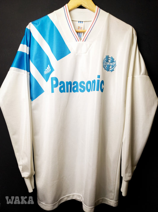 OM Olympique de Marseille 1991/1992/1993 - Home shirt - M [Manches longues]