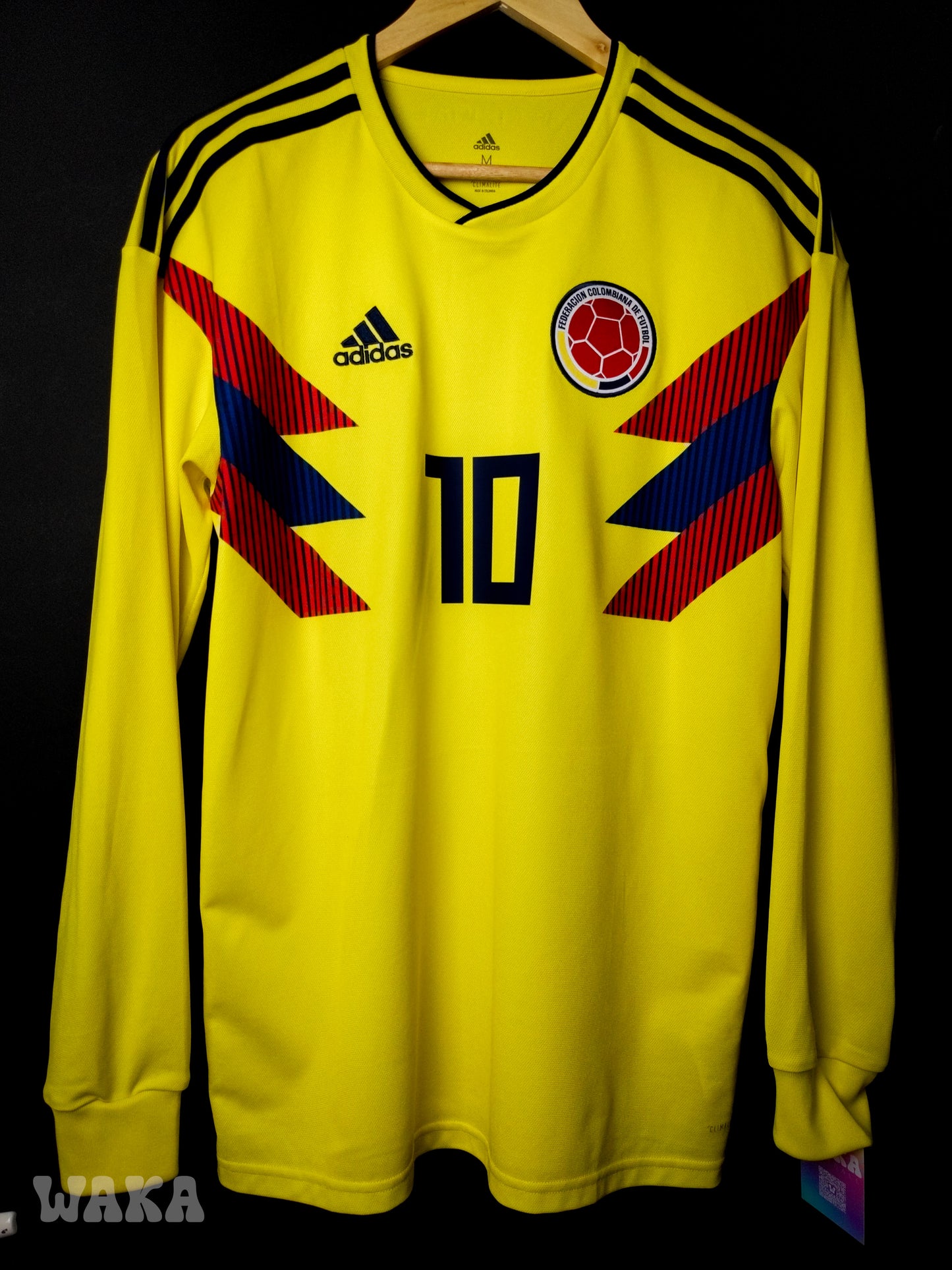 Colombie 2018 - James Rodriguez - Home shirt - M *Long Sleeves*