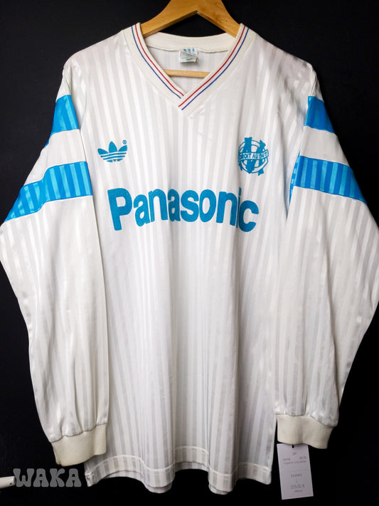 OM Olympique de Marseille 1989/1990/1991 - Home shirt - L [Manches longues]