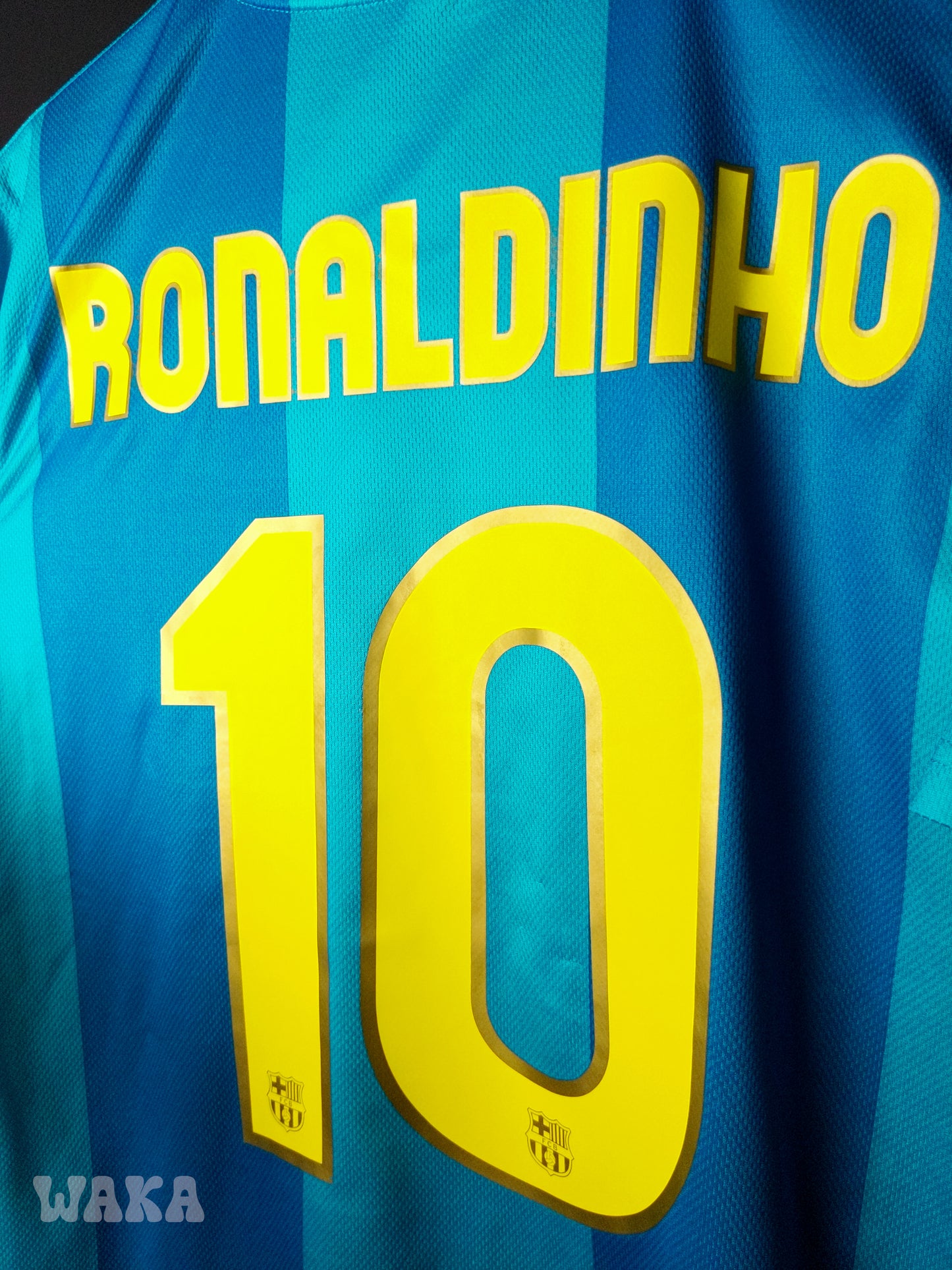 FC Barcelone 2006/2007 - Ronaldinho - Away shirt - L