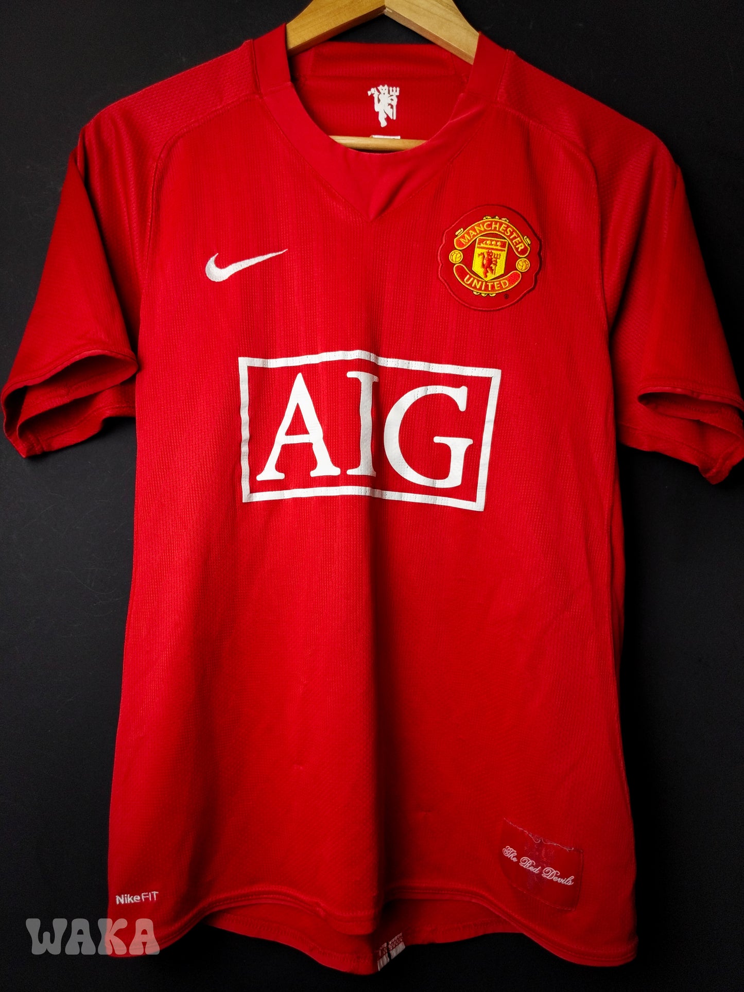 Manchester United 2007/2008/2009 - Nani - Home Shirt - S