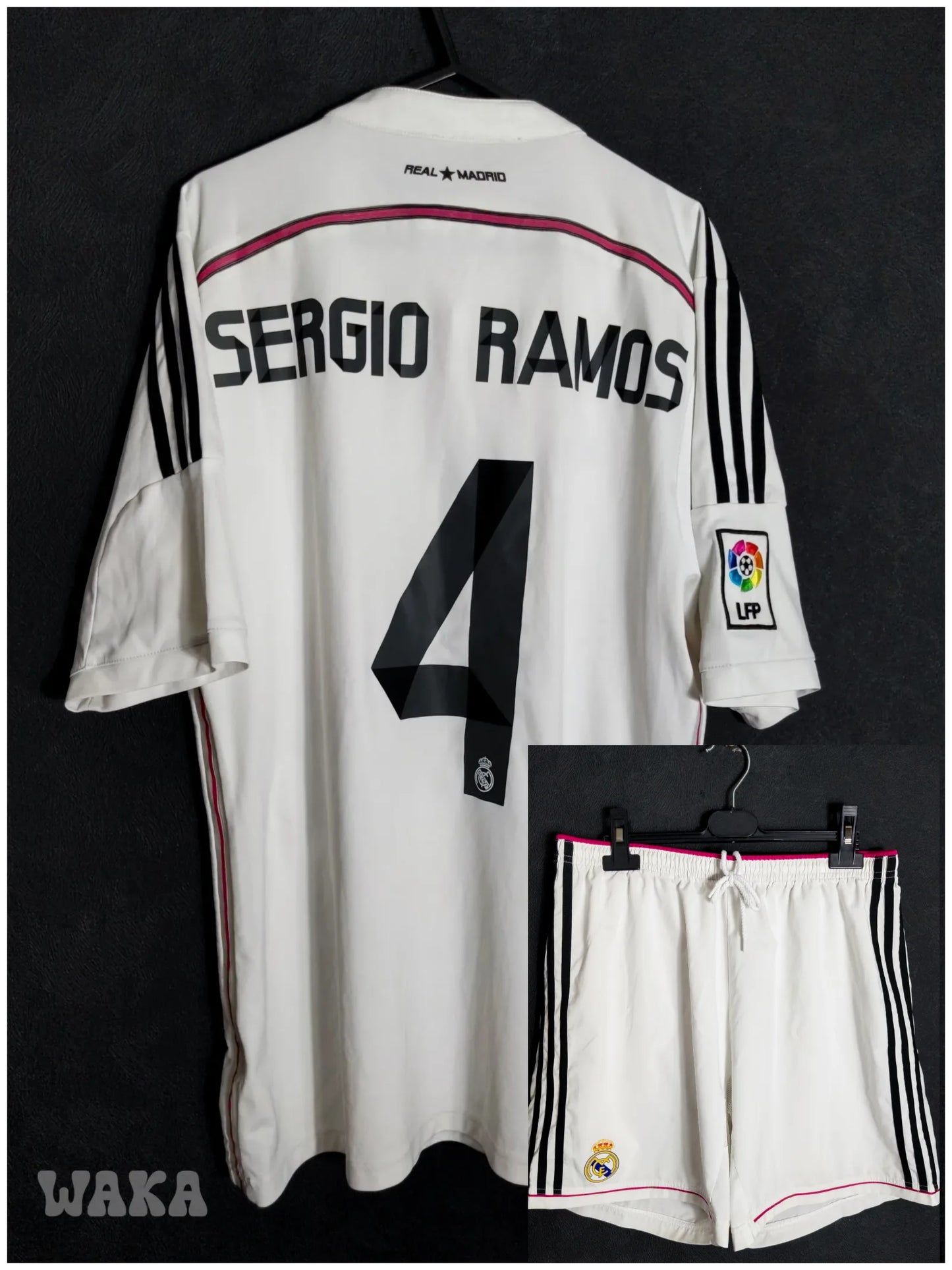 Real Madrid 2014/2015 - Sergio Ramos - Home shirt + short - M