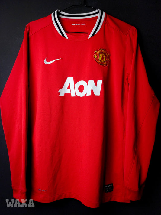 Manchester United 2011/2012 - Home Shirt - XL Junior [Long Sleeves]