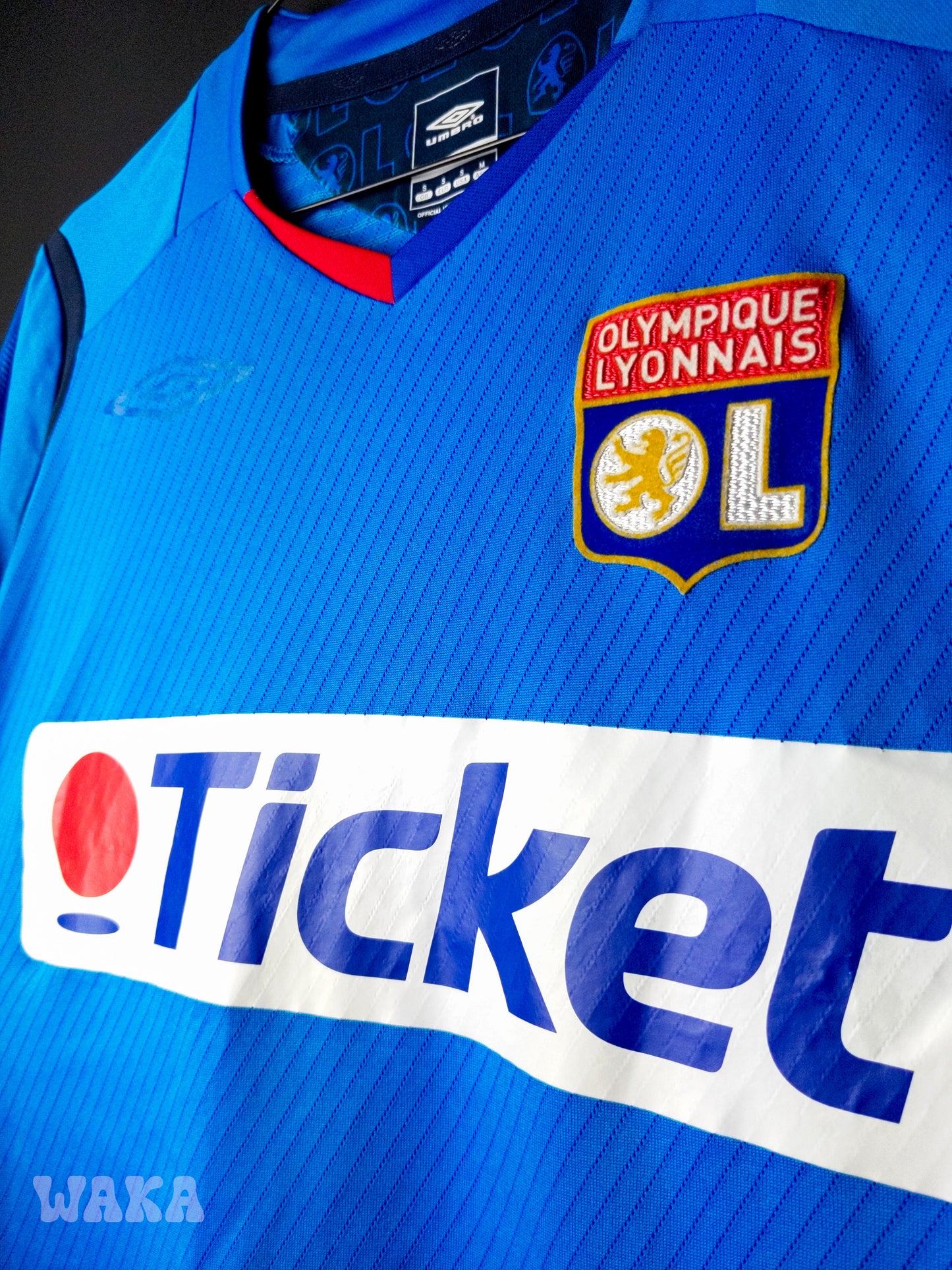 OL Olympique Lyonnais 2008/2009 - Benzema - Away shirt - S *OG Nameset*