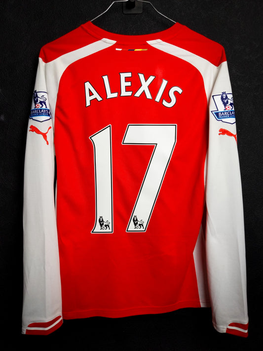 Arsenal 2014/2015 - Alexis Sanchez - Home Shirt - XS [Longsleeves]
