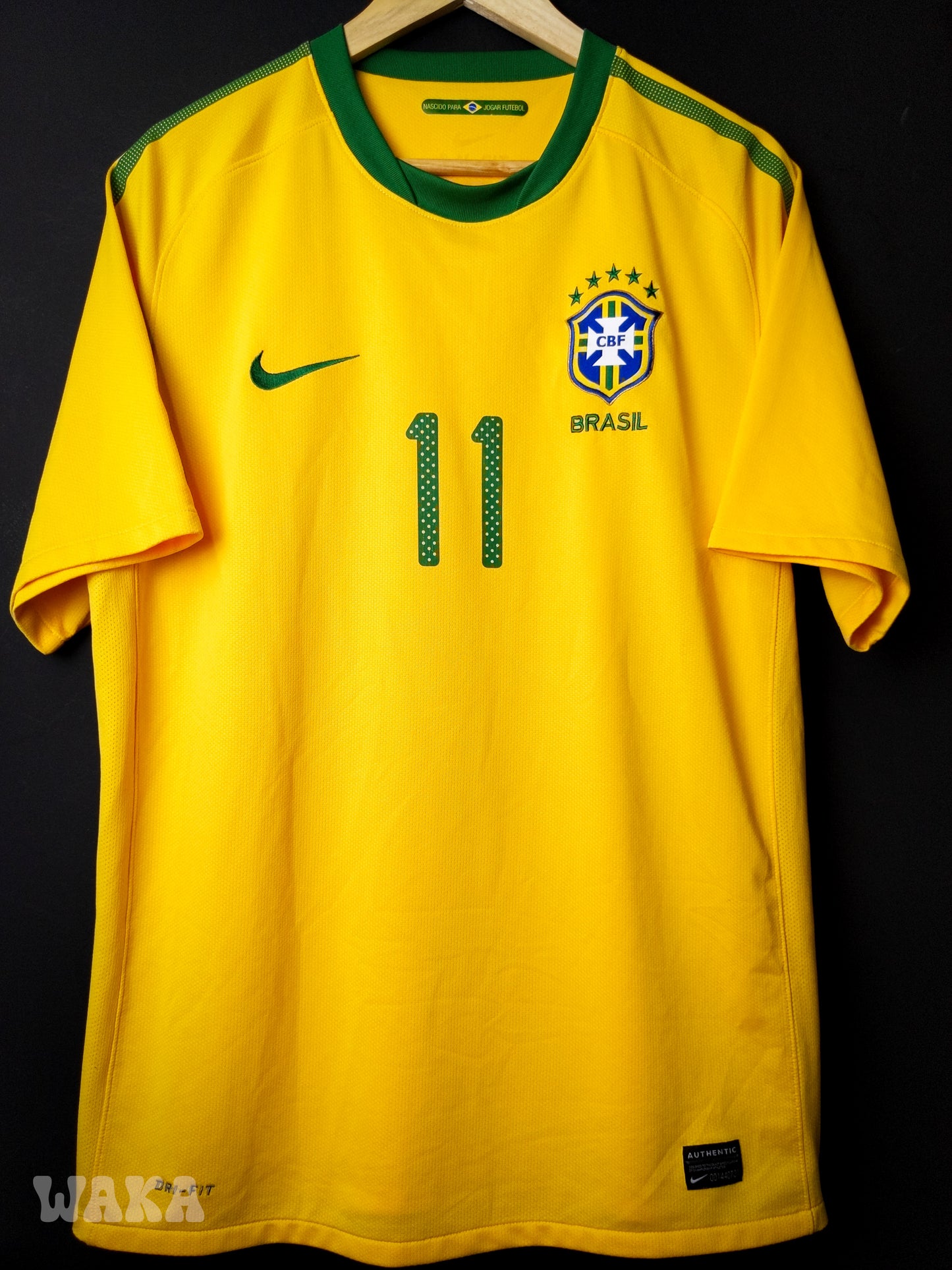 Brésil 2010 - Robinho - Home shirt - L *OG Nameset*