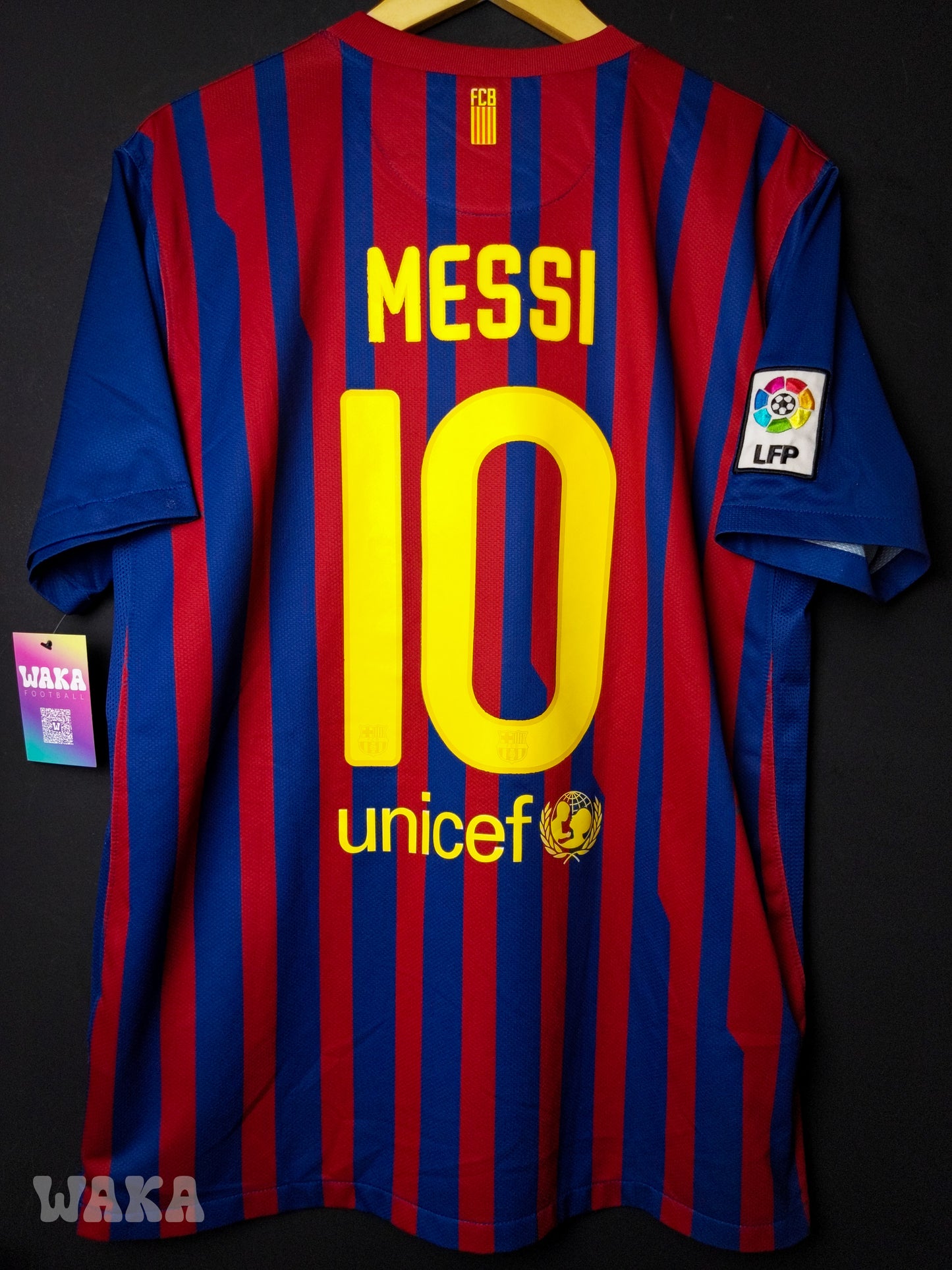 FC Barcelone 2011/2012 - Messi - Home shirt - L *OG nameset*
