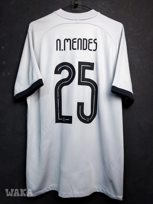 PSG 2022/2023 - Nuno Mendes - Away shirt - L