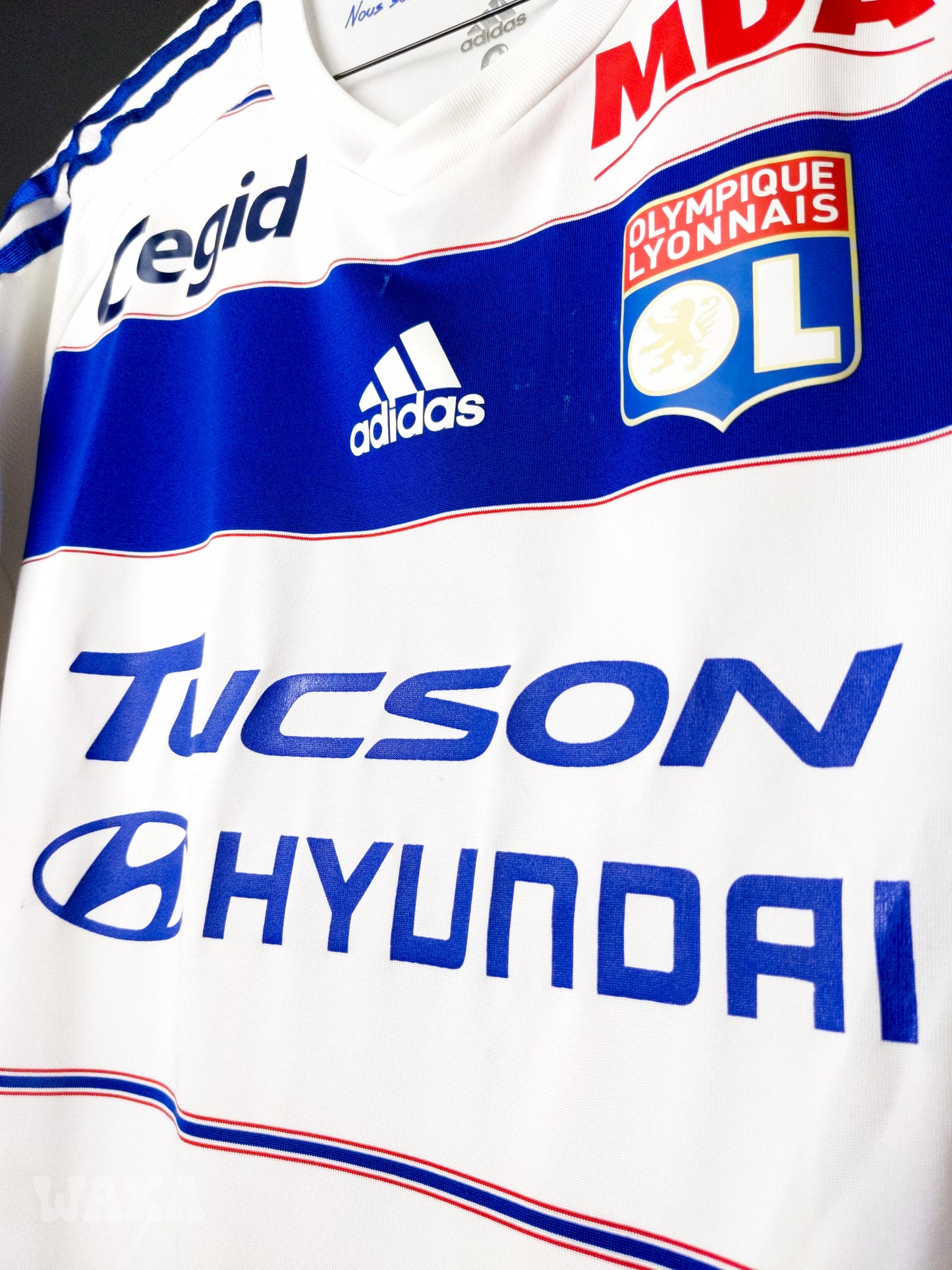 OL Olympique Lyonnais 2015/2016 - Jallet - Home Shirt  - M *Match Worn*