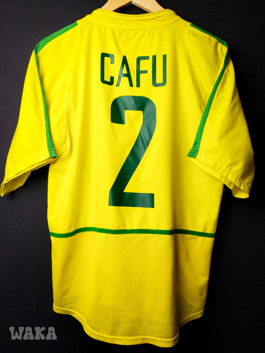 Brésil 2002 - Cafu - Home shirt - M