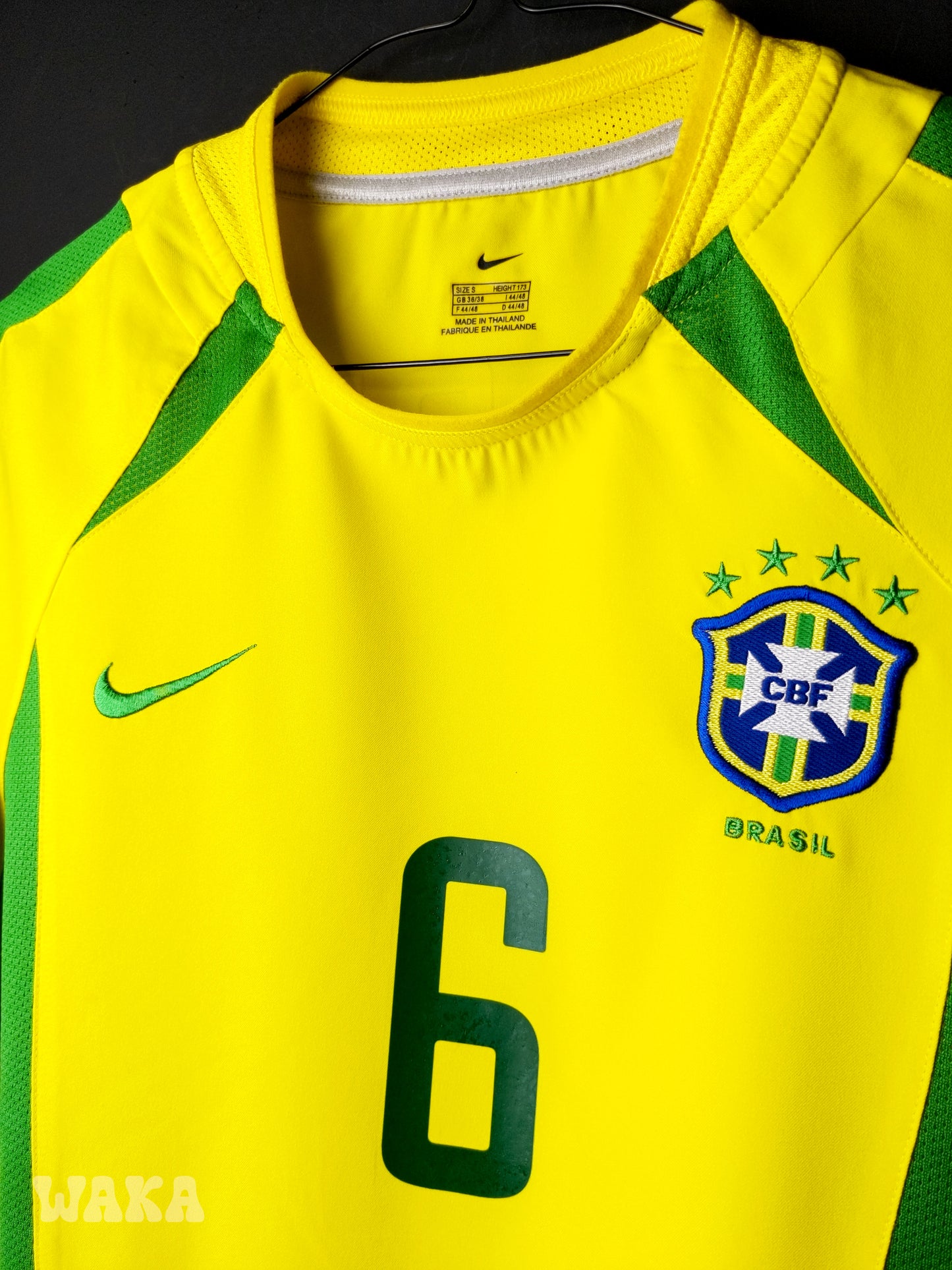 Brésil 2002 - Roberto Carlos - Home shirt - S