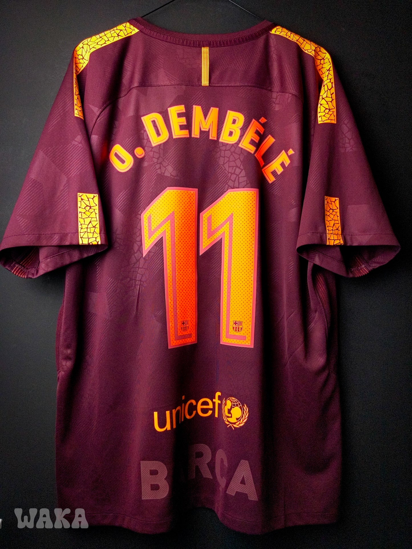 FC Barcelone 2017/2018 - Dembélé - Third shirt - XL