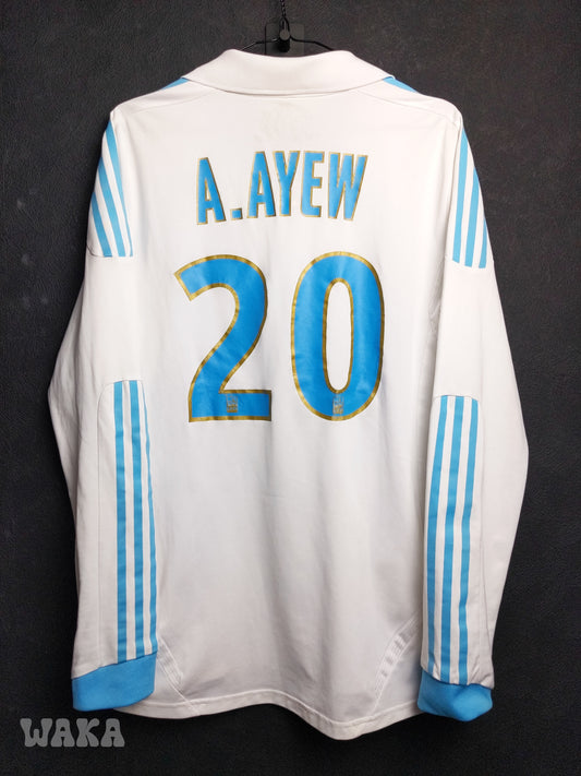 OM Olympique de Marseille 2011/2012 - A.Ayew - Home shirt - L [Longsleeves]