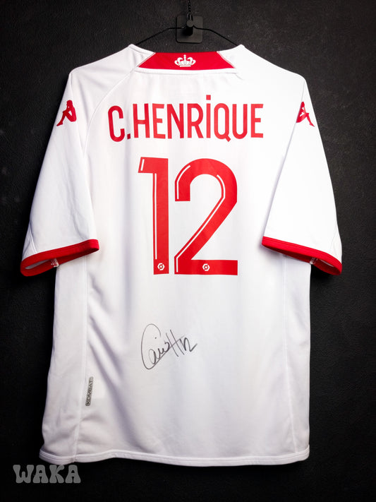AS Monaco 2022/2023 - Caio Henrique - Home shirt - M *SIGNATURE*