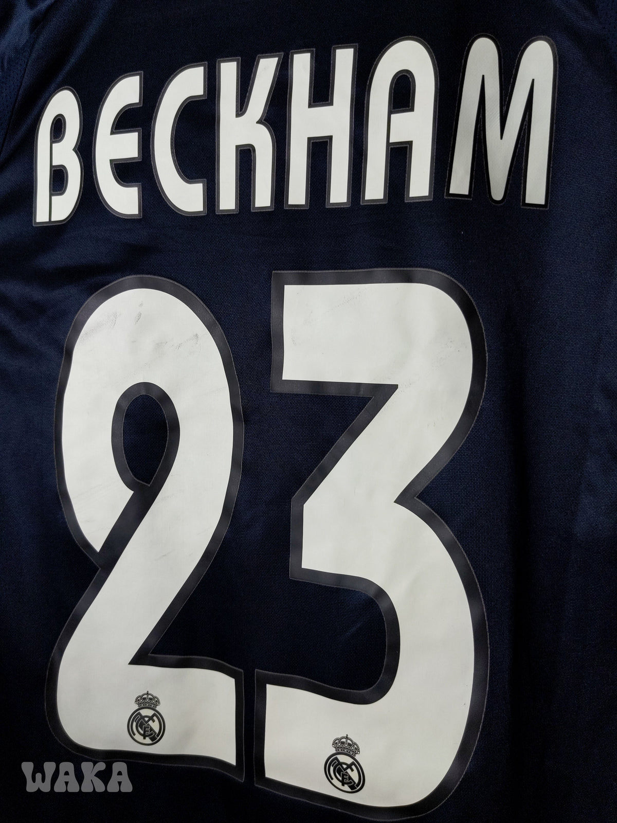 Real Madrid 2003/2004 - Beckham - Away shirt - S *OG Nameset*